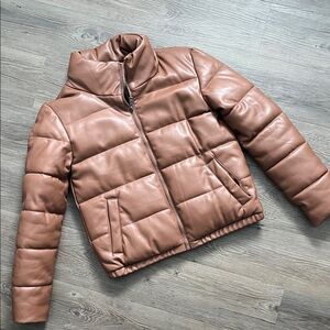 Sebby Women's Brown Puffer Jacket